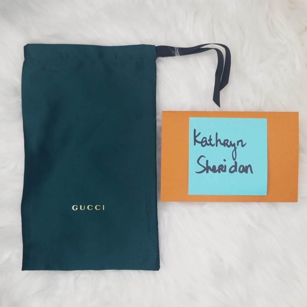 NEW GUCCI GREEN SATIN SUNGLASSES POUCH